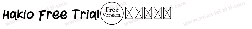 Hakio Free Trial字体转换